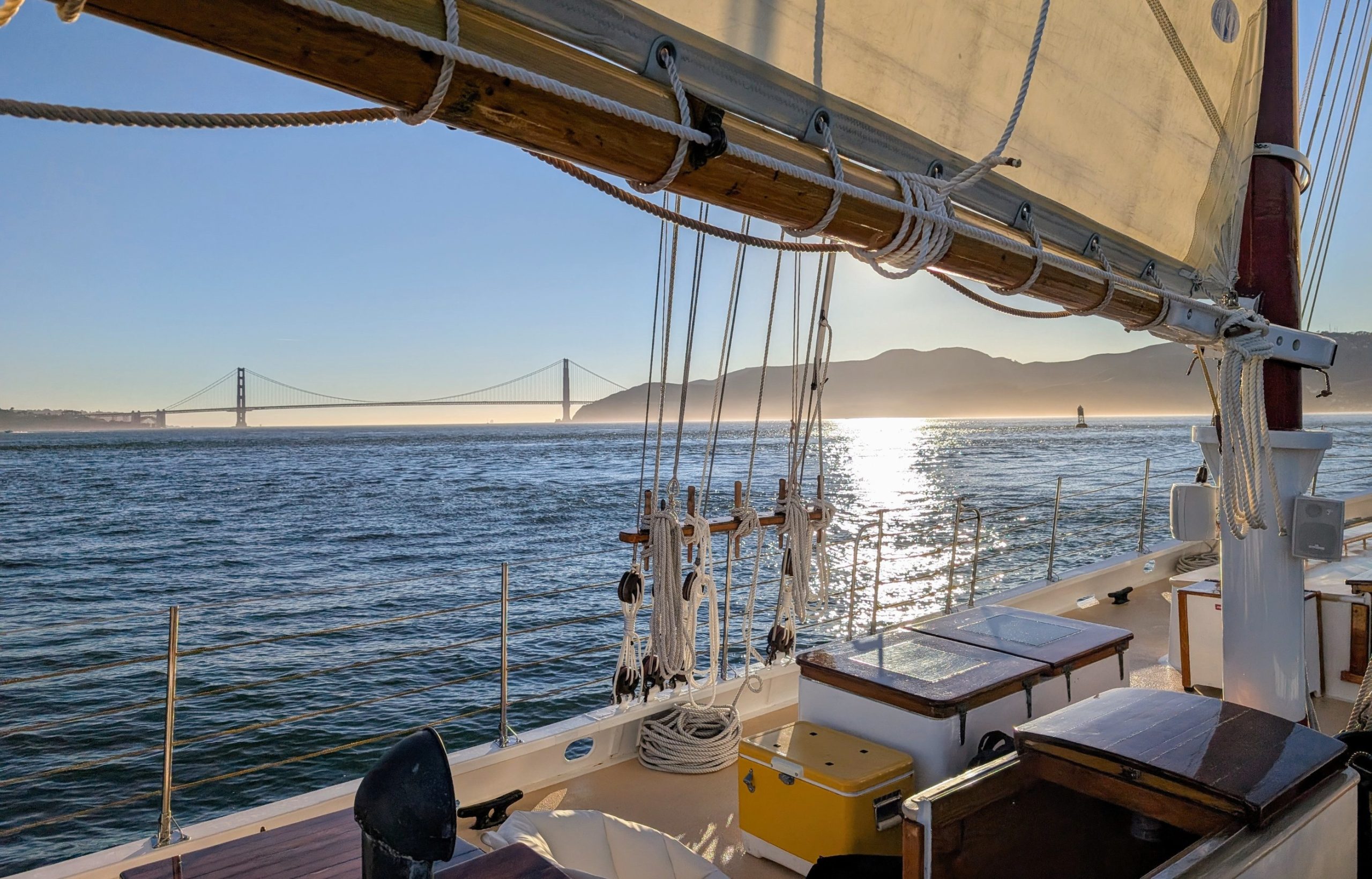 Sausalito Sail by Golden Gate Bridge on SF Bay